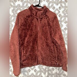 Women’s Xl Large Eddie Bauer Fleece Jacket. Like a burnt orange color